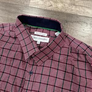 John Lennon Stretch Plaid XL Long Sleeve Casual Shirt